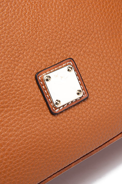 Classic Faux Leather Crossbody Bag